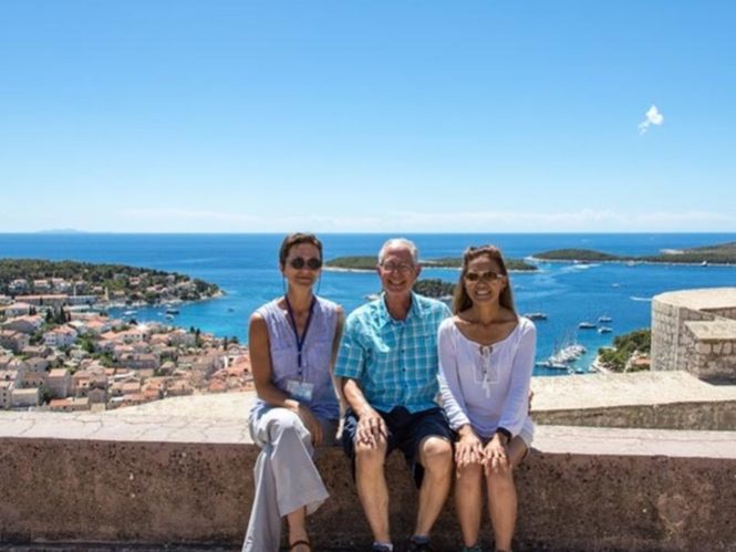 With Mark and Nancy, Hvar