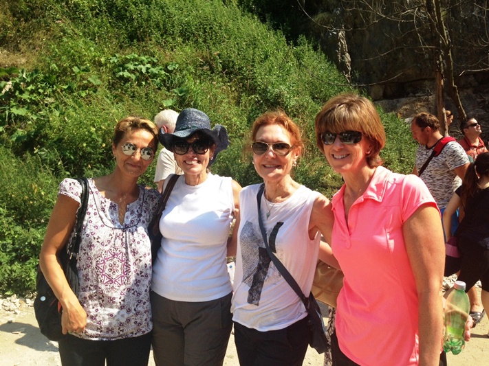 With Ann, Barbara, and Joan, Krka NP