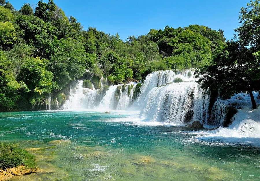 national park Krka waterfalls
