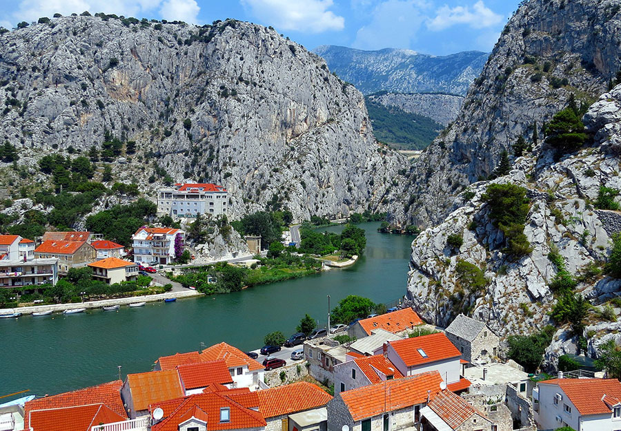Omis and Cetina river Croatia