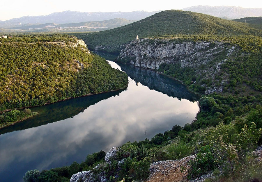 Cetina river in Sinj Croatia